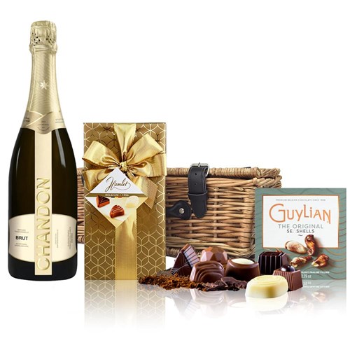 Chandon Brut Sparkling Wine 75cl And Chocolates Hamper
